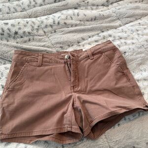 SO Women's High Waist Tan Shorts